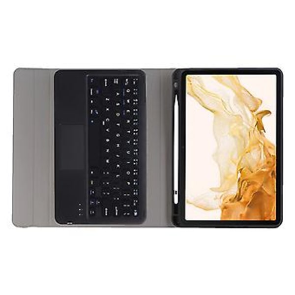 Tangentbord + Fodral För Samsung Galaxy Tab S8 11 tum SM-X700 Guld Blue