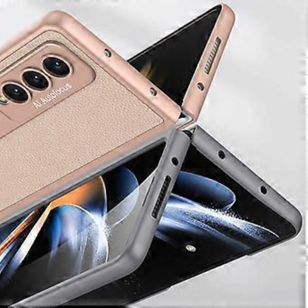 GKK Ultratunt Ensfärgat PU-fodral för Samsung Galaxy Z Fold4