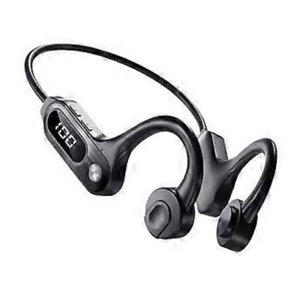 Headset Stöd Tf-kort Portabla Hörlurar Led-display Med Mikrofon För Träning Löpning