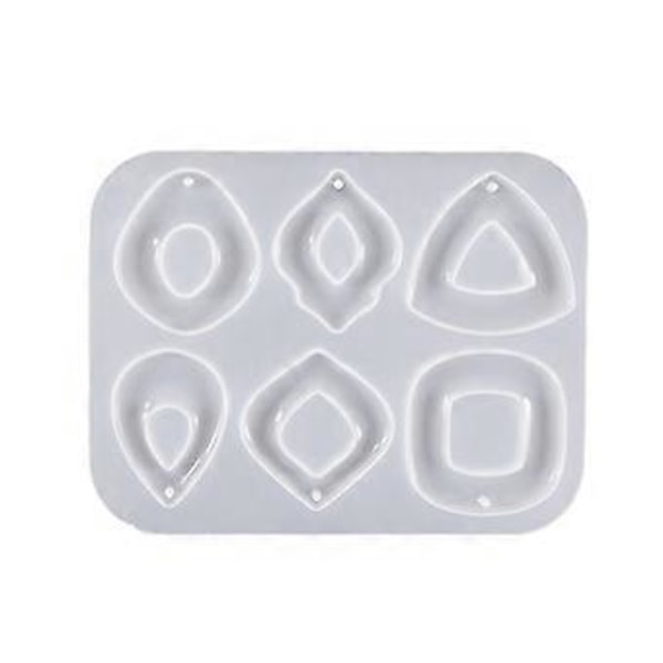 DIY Smyckestillverkningstillbehör Örhänge Hänge Resin Form Delikat U-formad Blomma och Bladinspirerade Tillbehörsformar Section 8