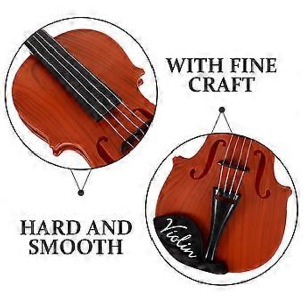 1 Set Stränginstrument Modell Simulerad Violin Leksak Realistiskt Musikinstrument