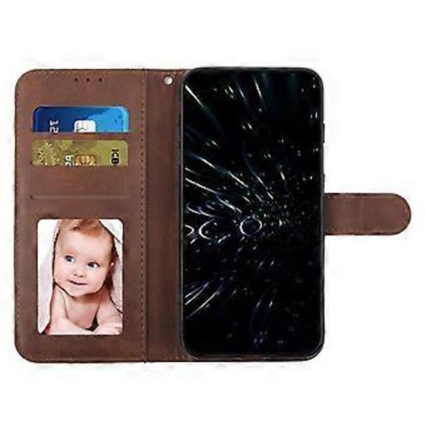 För Samsung Galaxy A06 Fodral Ställ Flip Skyddande Läder Telefonskal Style F
