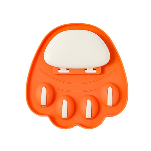 Orange väggmonterad grytlockshållare, Triomphe 2 st självhäftande