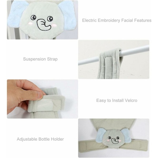 Panda Baby Flaskeholder - Justerbar Rem til Drikkefodring