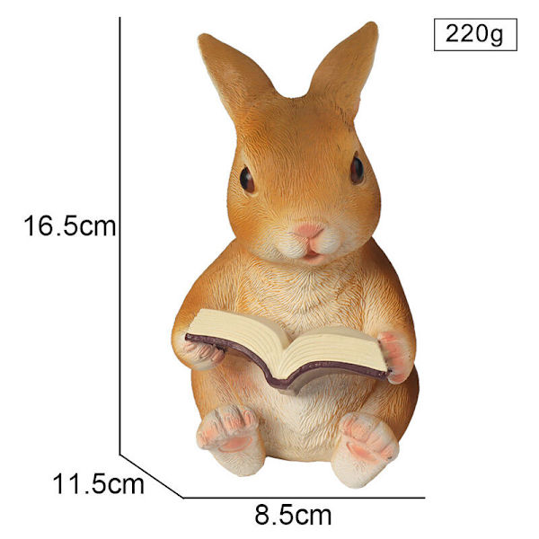 Figurer Hage Statuer, Kanin Harpiks Ornamenter Hage Simulering