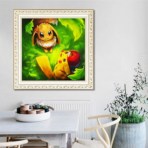 En bit (30x30cm) Anime 5D Diamantmålningssatser för vuxna, DI