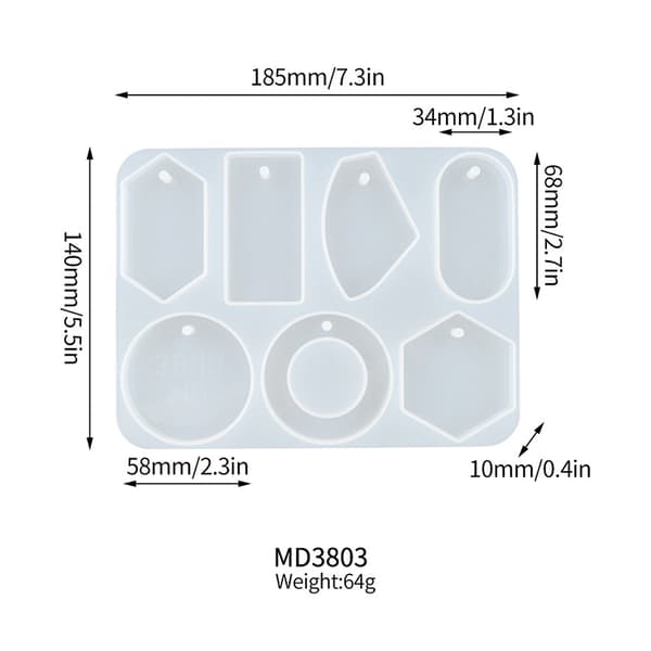 DIY Aromaterapi Voksform Gips Resin Bilophæng Epoxyform Ge