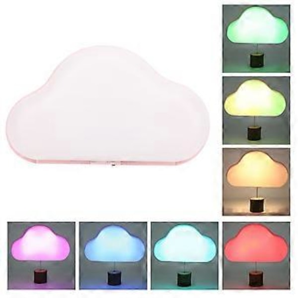 Mini Sød LED 7 Farver Natlampe USB Opladning Væglampe til Børneværelsesindretning