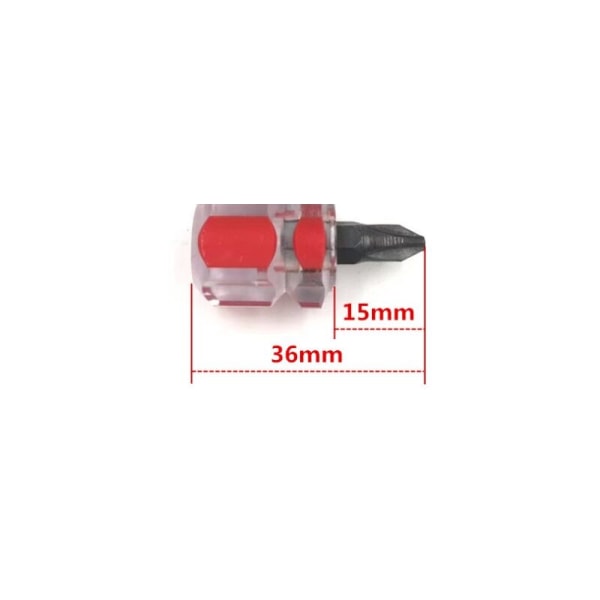 Korte skrutrekkere 3 stk mini flathead skrutrekkere og 3 stk korte