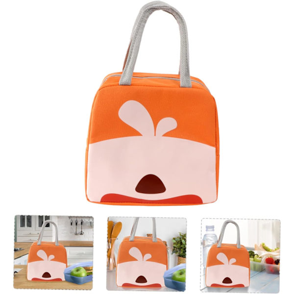 1PC Boks Kjølebag, Isolerte Lunsjpose, Tegneserie Mønster Lunsjpose, Carto