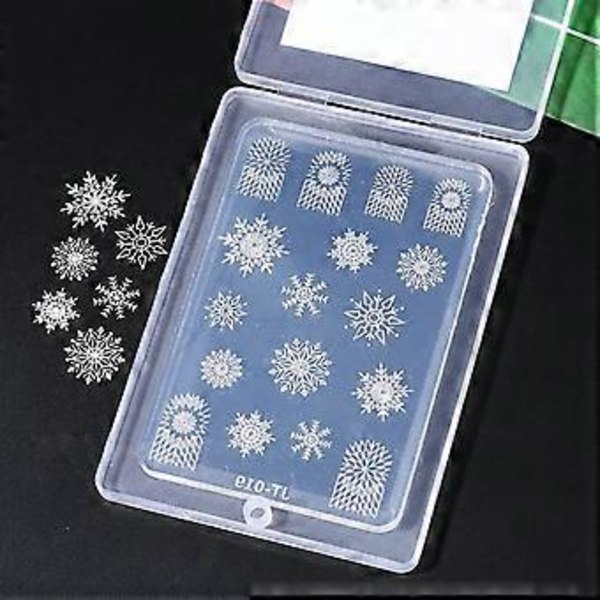 Vacker Nagelkonst Silikonform Blandade Designer Nagelkonstverktyg Skulpteringsform för Manikyr Professionell Nageltillbehör 12
