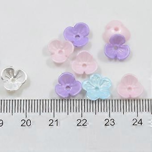 100 Kukka Hiustenkoriste Askartelutarvike Vaatekoriste 11mm, 10mm