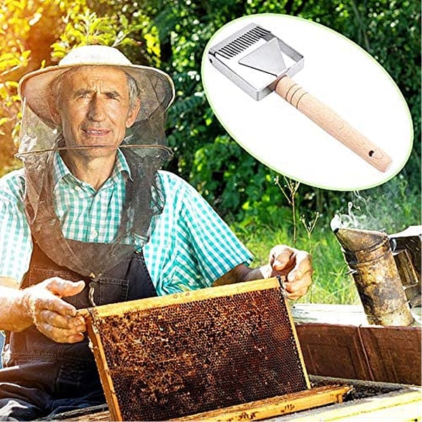 Hive Scraper Tool Equipment, Rustfritt Stål Disintegreringsgaffel