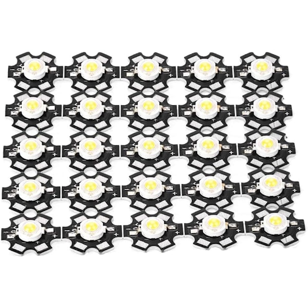 Galt September Gave Integreret Chip Lys, 25PCS 3W 3.2-3.4V Hig