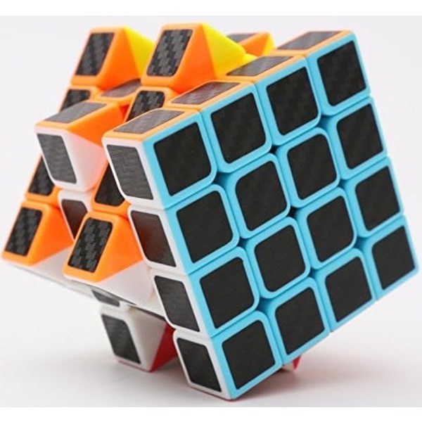 Speed ​​​​cube 4x4x4, Smooth Magic Carbon-mærkat Speed ​​​​cubes, En