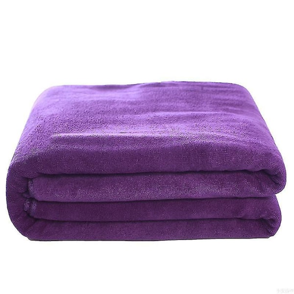 Explosive Models Mikrofiber Badhandduk, Supersoft, Supersugen Och Snabbtorkande, Färgfast, Grå Handduk. 100x200 cm. Lila Purple 100x200CM