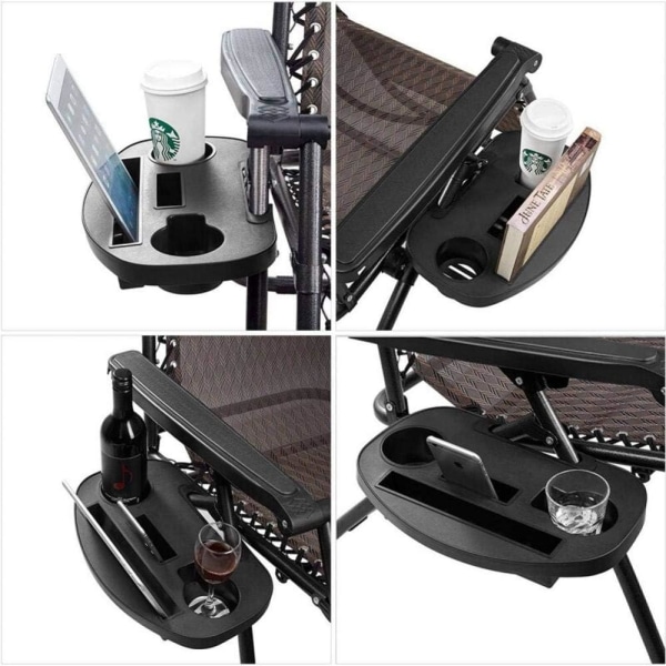 2 st Utility Clip Sida Noll Gravity Bord Recliner Stolbricka Kopp