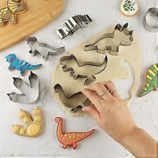Tema Tegneserie Dinosaur Cookie Form Cookie Udskærer Sæt Valentinsdag Thanksgiving Cookie Form Bageværktøj