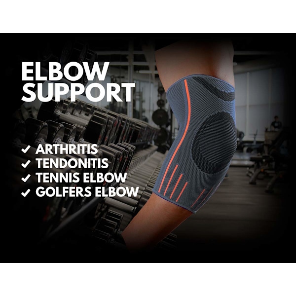 Grå Orange(M) Tendinitis Albue Støtte, Arm og Albue Kompression