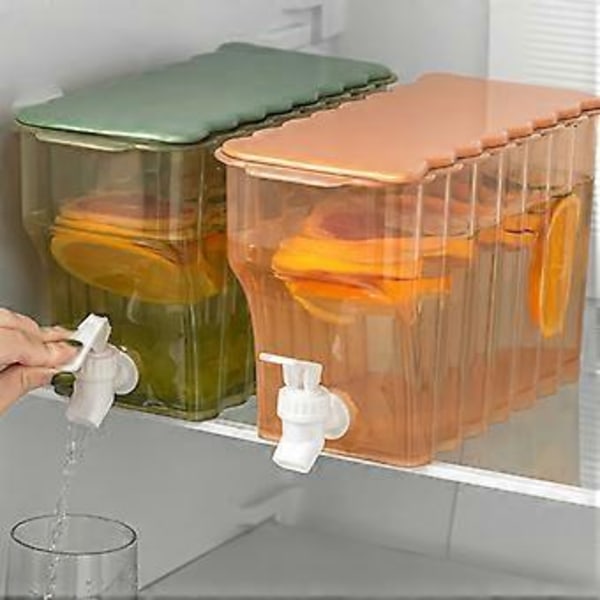 Køleskabe Kolde Drikkevare Dispensere med Hane 3.6L Køleskab Drikkevare Dispensere til Køkken, Fester, Bar, Bryllup Hvid White