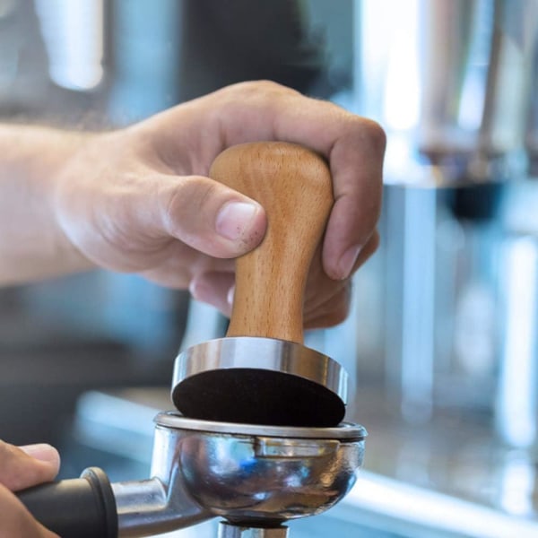 Træ Tamper, Rustfrit Stål Kaffe Tamper Rustfrit Stål Cof