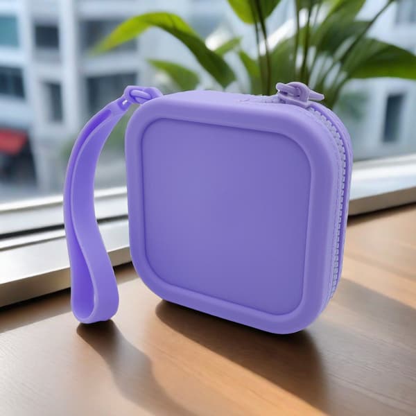 Silikoninen kolikkolompakko - Violetti