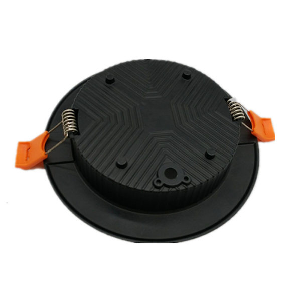 Sæt med 5 Sorte LED Indbyggede Spotlights, Ekstra Flade, 5W 500LM=50W