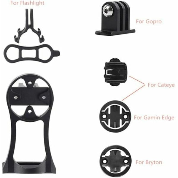Vejcykel cykelstyr forlængerbeslag cykelcomputer montering holder til Garmin Edge/Bryton Rider/CatEye