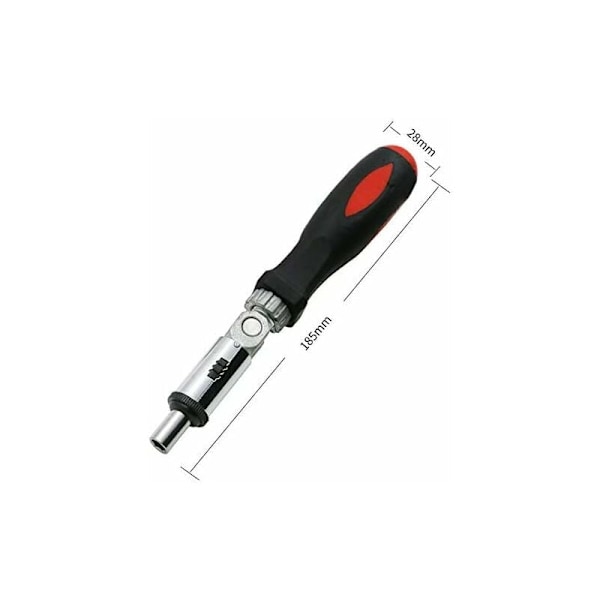 1 stk 180° roterende skrutrekker justerbar skrutrekker