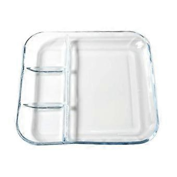 1 kpl Dumpling Grid -lautanen etikkakulho luova dumpling-tarjoilulautanen (läpinäkyvä)