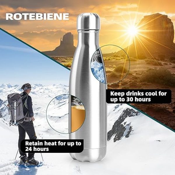 Coca-Cola formet vannflaske i rustfritt stål Trening reise termos sport