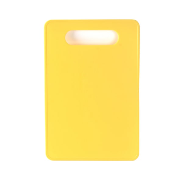 Gul - Plast Skärbräda med Handtag, Livsmedelssäker, D