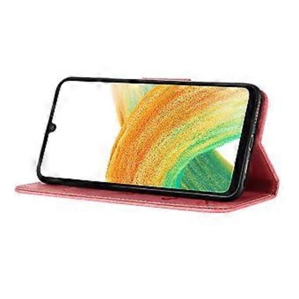 Til Samsung Galaxy A05s 4G Etui Folio PU Læder Sommerfugle Blomster Telefon Cover Style D