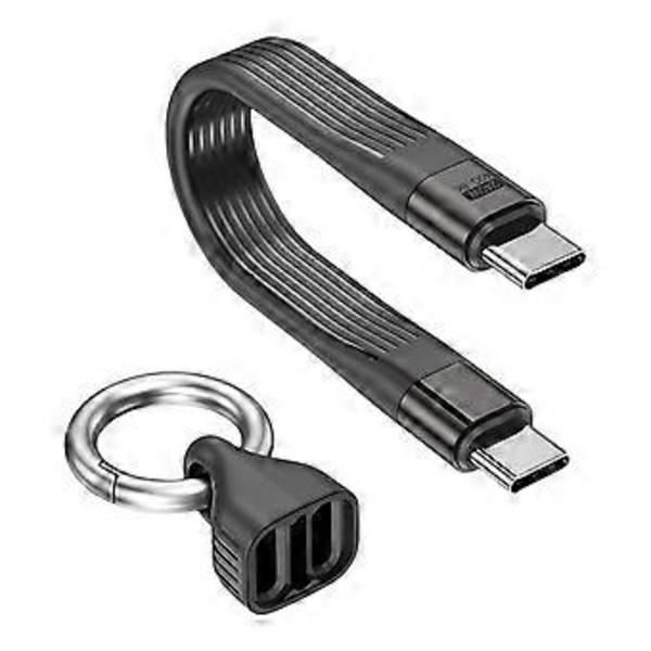 USB4-kabel der understøtter PD240W hurtig opladning og 40 Gbps dataoverførsel 8K videooverførsel Sort Black