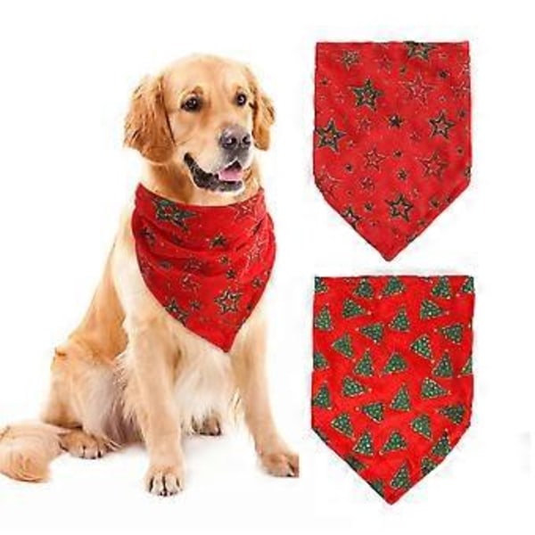 Julehunde Bandana, til Julekæledyrstilbehør, 2-pak