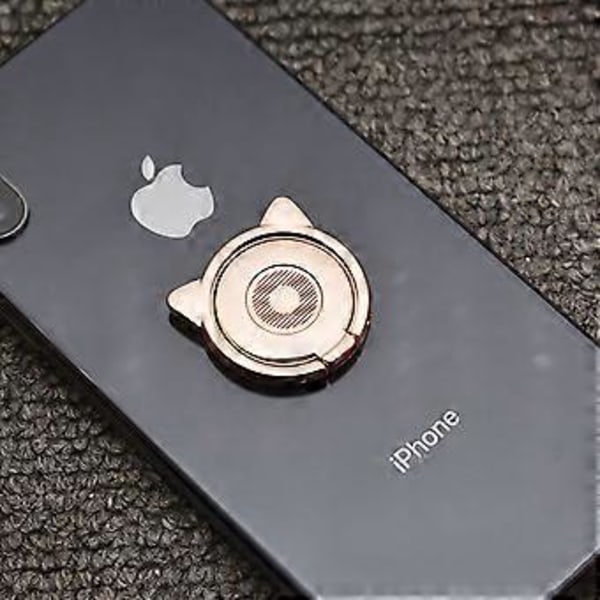 2 Stycken Mobiltelefon Ringhållare Fingerhållare Katt 360 Graders Rotation Mobiltelefon Ringhållare Finger Katt Smartphone Fingerhållare Mobiltelefonhållare
