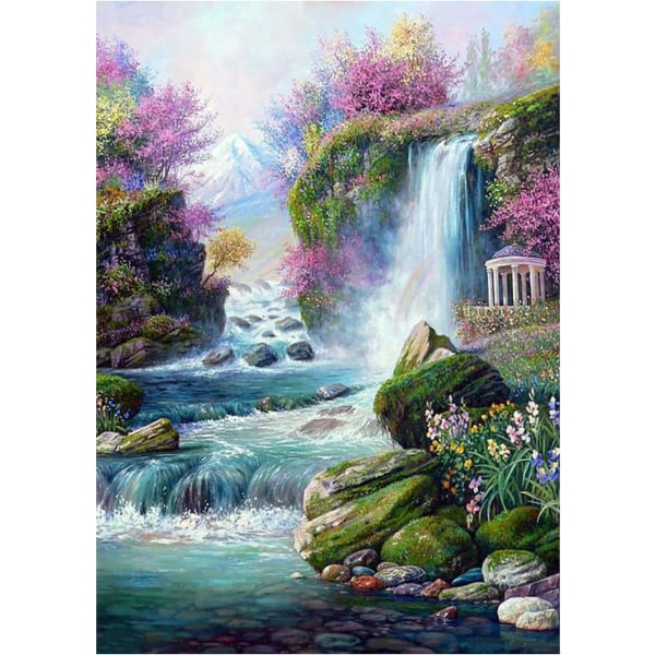 1 stk 5D Diamantbroderisett av Digital Waterfall 5D Diamant Pai