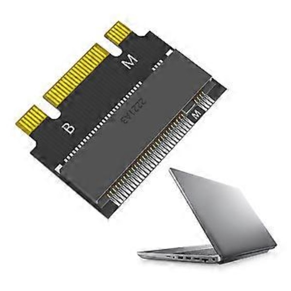 M.2 2230 till 2242 Förlängningsadapter, NGFF B+M Key NVME M-Key 2230 till 2242 Hane till Hona Förlängningsadapter för 2230mm SSD
