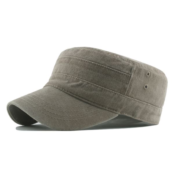 Vintage herrelue Justerbar militærlue Army Cadet Hat Bomull
