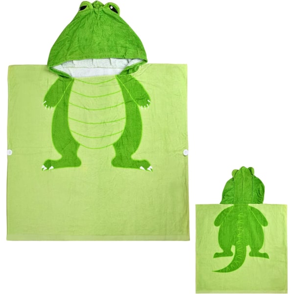 (Dinosaurie) Handduk för barn Poncho Handduk Huva Simning Handdukar Sof