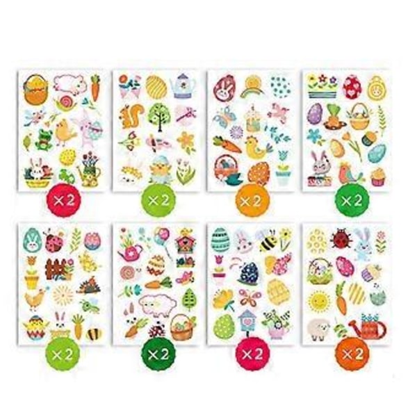 Påskpyssel Scrapbook Scrapbooking Ägg Party Stickers Inomhus Väggdekoration Flye253960