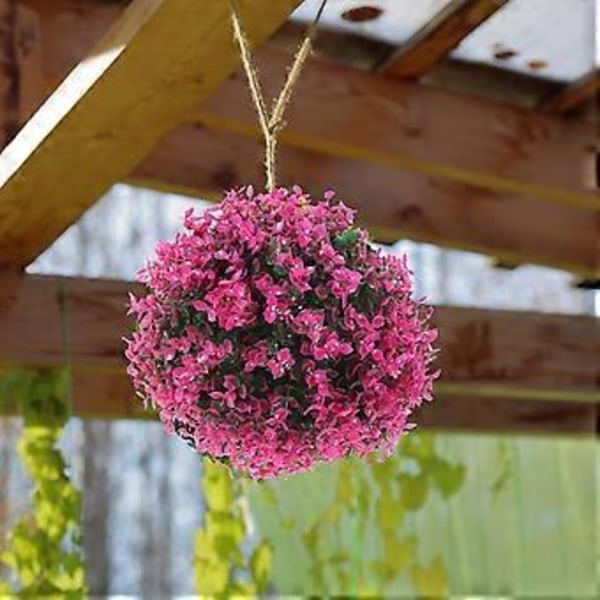 Konstgjord Topiary Boll Växter Dekoration Konstgjord Växt Topiary Boll Utomhus Trädgård Uteplats Hängande Dekor