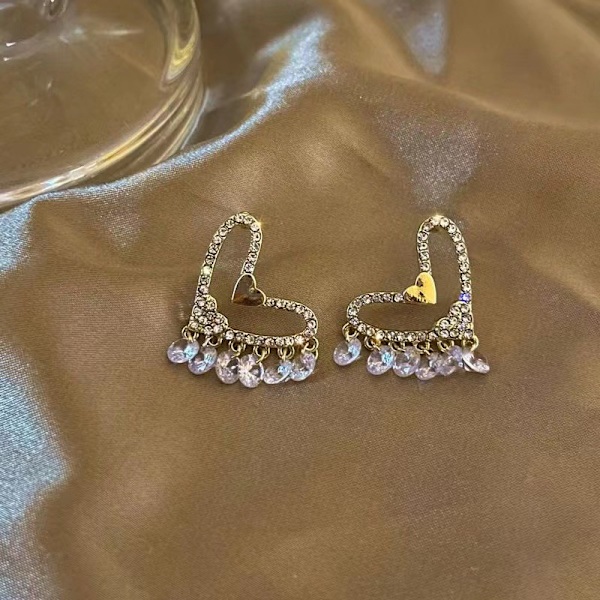 (Tassu Love)Joulukuusen korvakorut, 14k kullatut zirkoniakivet