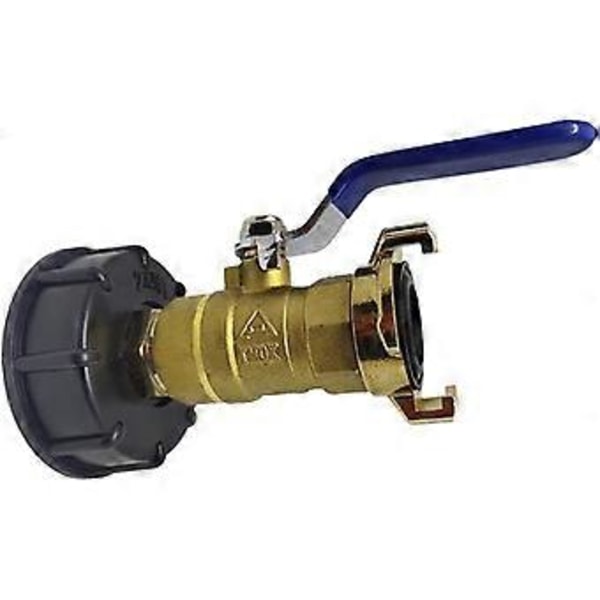 IBC Adapter S60x6 3/4 Havehane Ventil, Hurtig Tilslutningsudgang 20/25mm Regnvandsopsamlere Fitting, IBC Vandtank Adapter (3/4 Ca