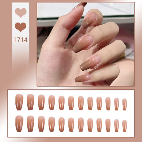 Nail Art Wear Naglar, Lösögonfransar Flame Nagelbitar-1714