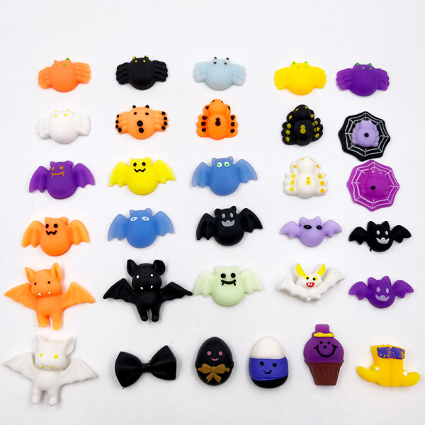 24 stk. Mochi Squishy Legetøj (Stil Tilfældig), Mini Kawaii Squishies til