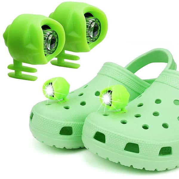 2 stk. Forlygter til Croc Hul Sko Lys Vandring Camping Advarsel S