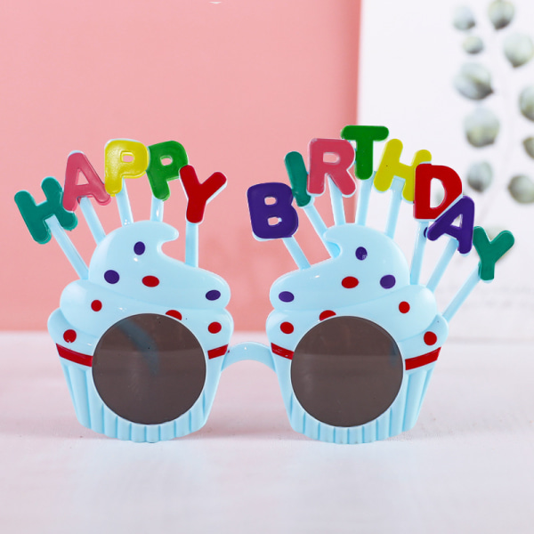 Tiffany Blue Letter Happy Birthday aurinkolasit, 1 paria Happy Birth