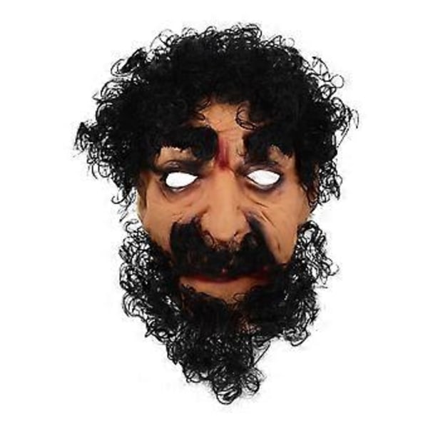 Halloween-juhlien partanaamio hiusparralla, lateksinaamio esityksiin ja cosplayhin