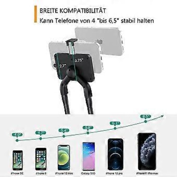 Mobiltelefonhållare Säng Universal Mobiltelefonhållare Gooseneck Flexibel Lång Arm Nacke Mobiltelefonhållare Bord Multifunktionell Mobiltelefonhållare S